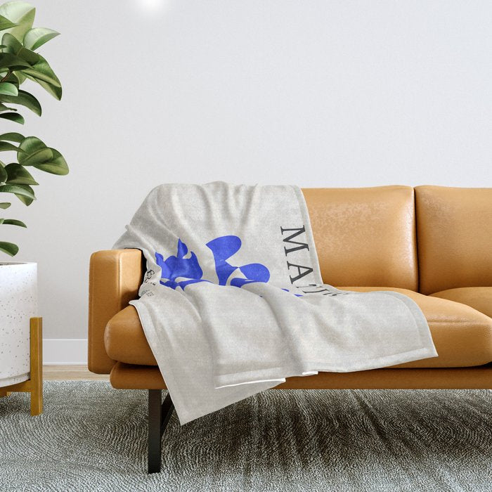 Electrik: Matisse Color Series III | Mid-Century Edition Throw Blanket Gallery Image 1
