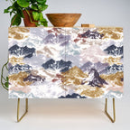 Abstract Colorful mountains C Credenza Gallery Image 1