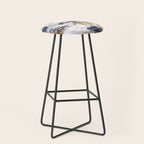 Abstract Colorful mountains C Stool Gallery Image 1