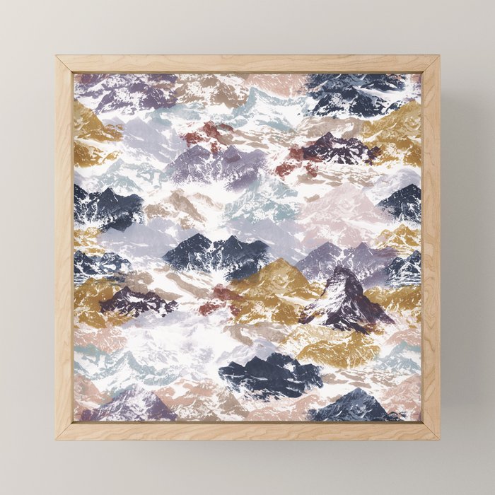 Abstract Colorful mountains C Mini Art Print Gallery Image 1