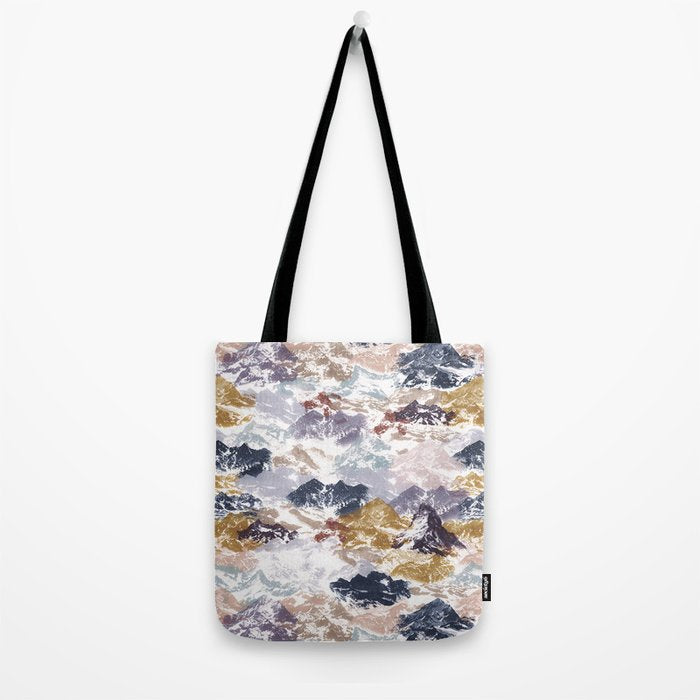 Abstract Colorful mountains C Tote Bag Gallery Image 2
