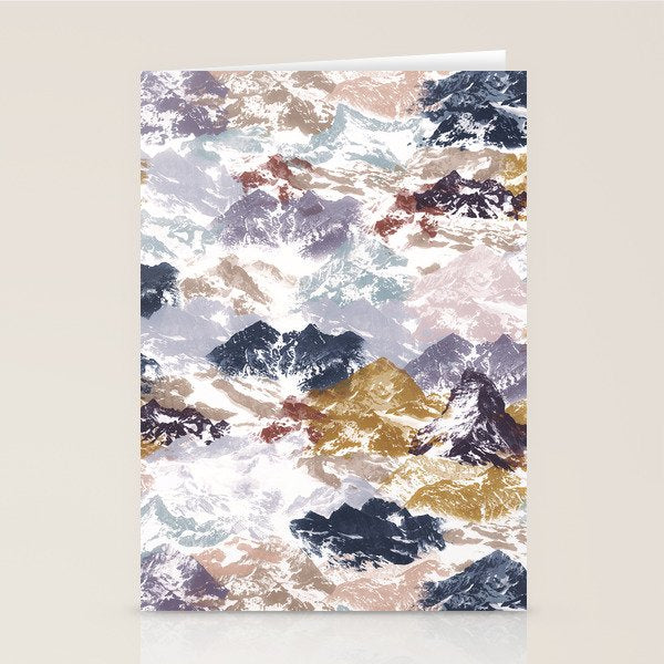 Abstract Colorful mountains C Stationery Card Gallery Image 2