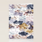 Abstract Colorful mountains C Stationery Card Gallery Image 2