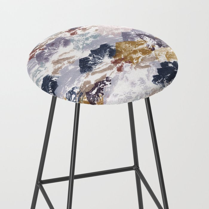 Abstract Colorful mountains C Stool Gallery Image 2