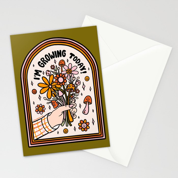 I'm Growing Today Stationery Card Gallery Image 2