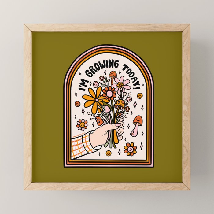 I'm Growing Today Mini Art Print Gallery Image 1