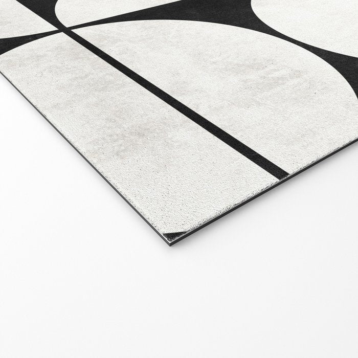 Mid-Century Modern Pattern No.2 - Black and White Welcome Mat Gallery Image 2