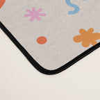 Fun colorful abstract organic shape art pattern Desk Mat Gallery Image 4