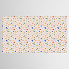 Fun colorful abstract organic shape art pattern Tablecloth Gallery Image 2