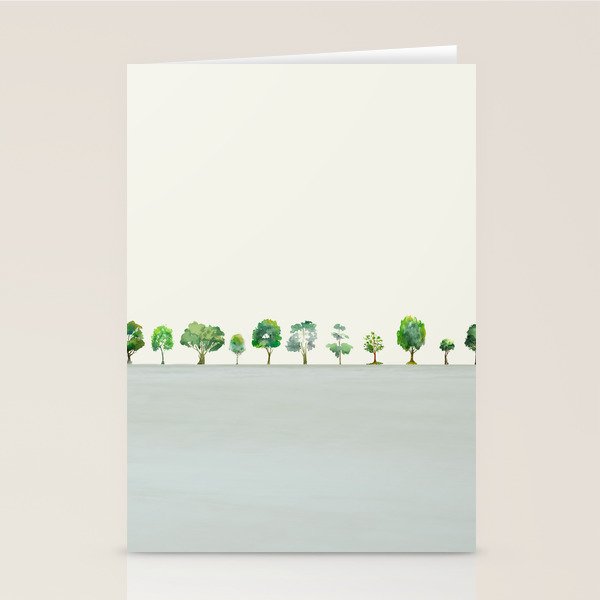 A Row Of Trees Stationery Card Gallery Image 1