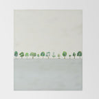 A Row Of Trees Throw Blanket Gallery Image 2