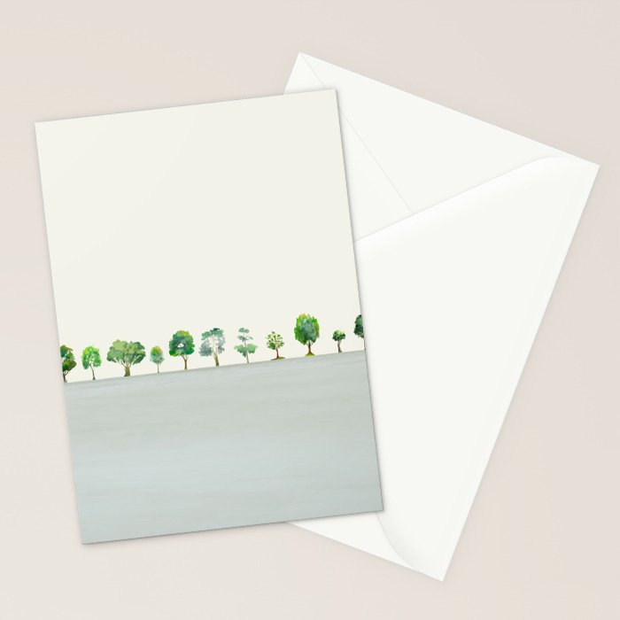A Row Of Trees Stationery Card Gallery Image 2