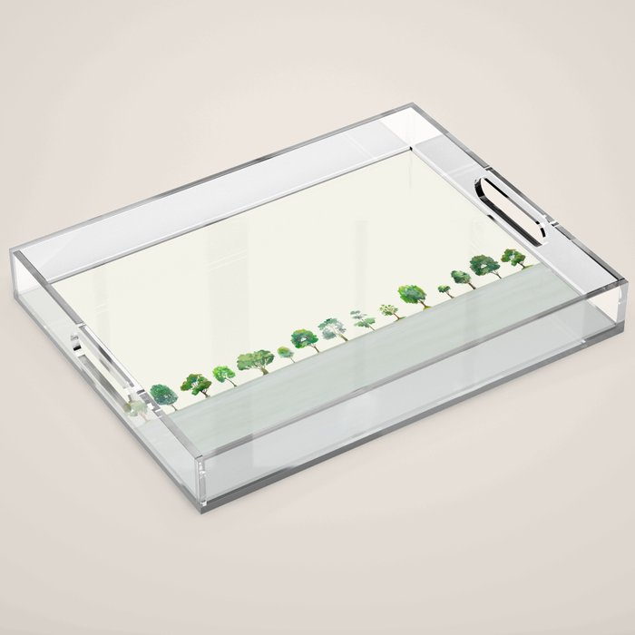 A Row Of Trees Acrylic Tray Gallery Image 1