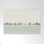 A Row Of Trees Welcome Mat Gallery Image 1