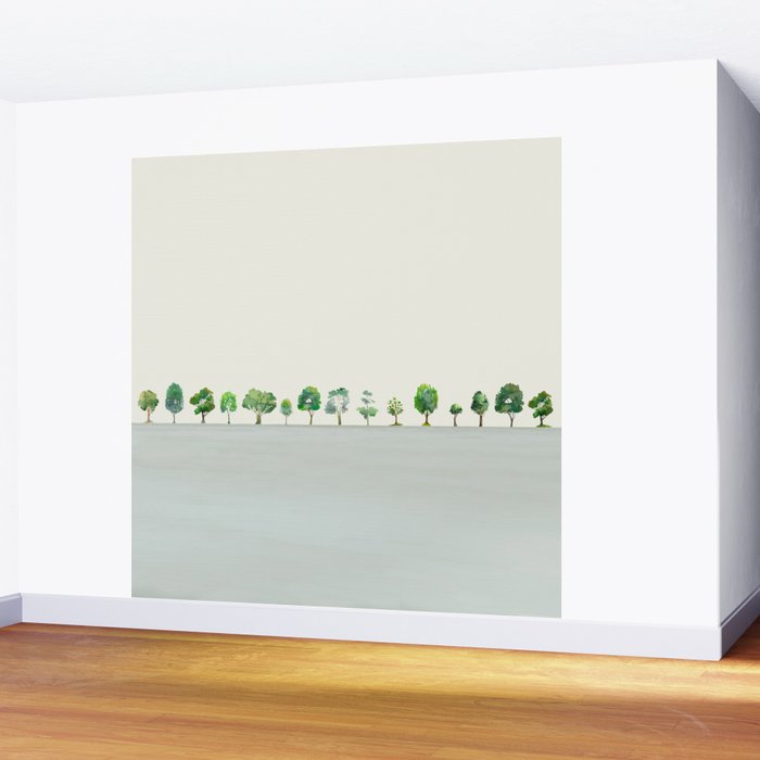 A Row Of Trees Wall Mural Gallery Image 2
