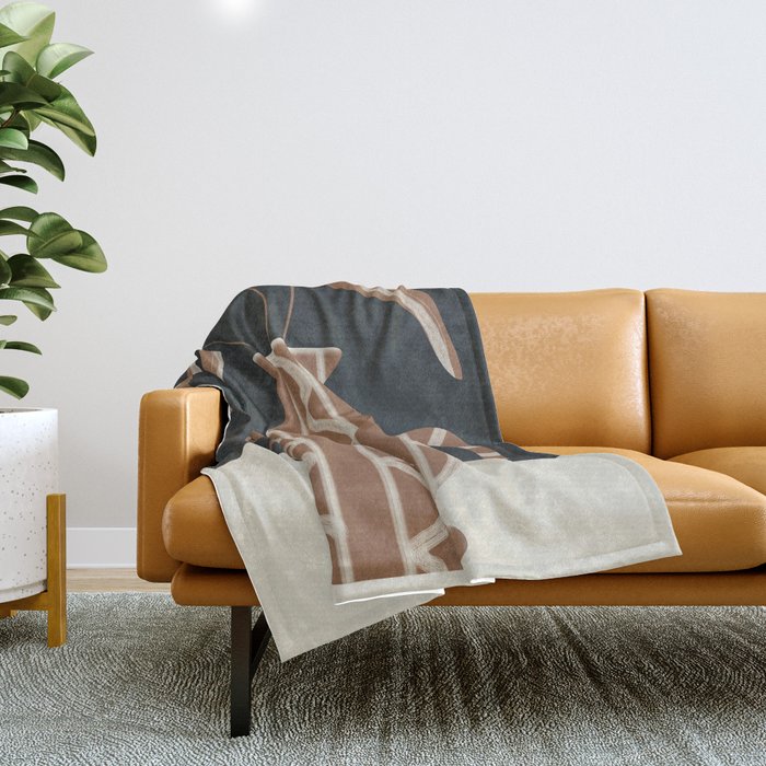 Minimalist Flora 1 Throw Blanket Gallery Image 1