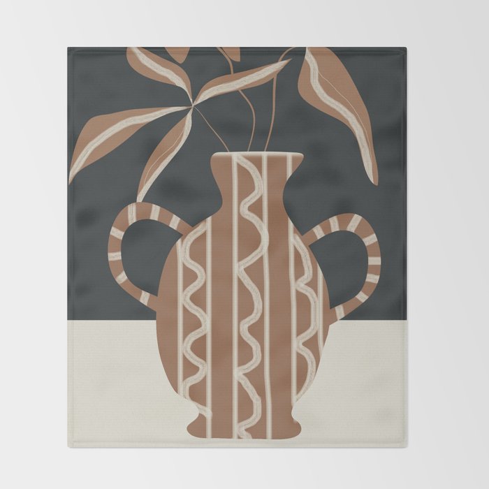 Minimalist Flora 1 Throw Blanket Gallery Image 2