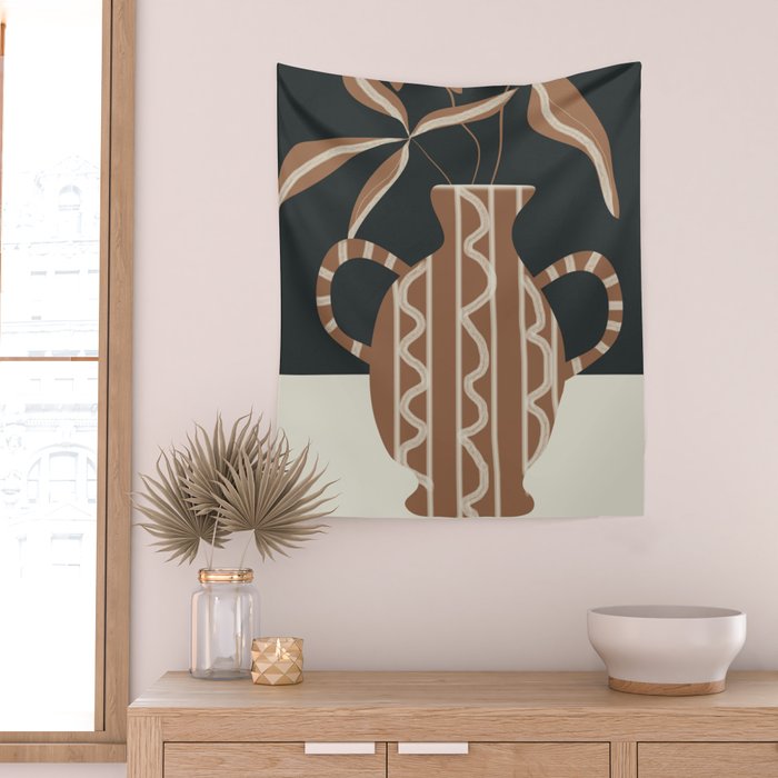 Minimalist Flora 1 Wall Tapestry Gallery Image 2
