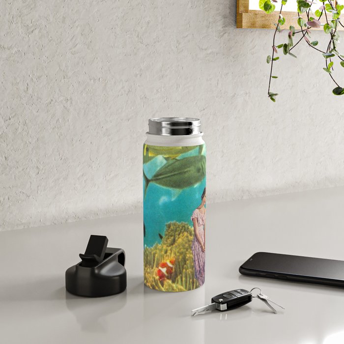 'It's Lonely Down Here' // Under the Sea Water Bottle Gallery Image 4