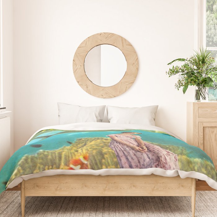 'It's Lonely Down Here' // Under the Sea Duvet Cover Gallery Image 3
