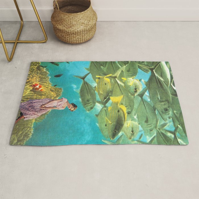 'It's Lonely Down Here' // Under the Sea Rug Gallery Image 1