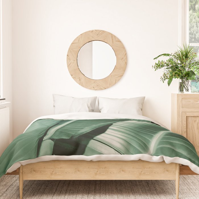 Banana leaf allure Duvet Cover Gallery Image 3