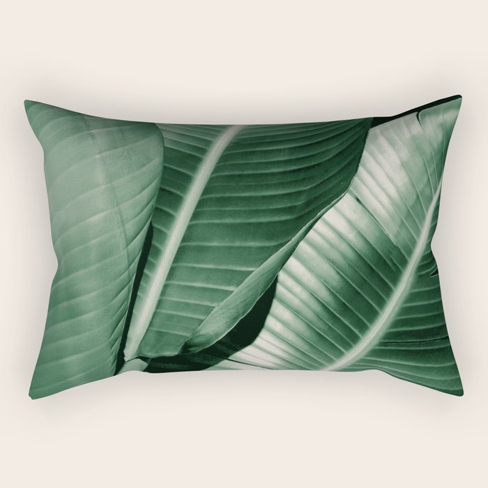 Banana leaf allure Rectangular Pillow Gallery Image 2