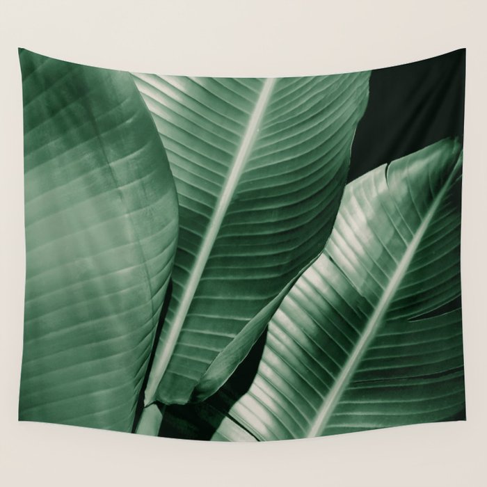Banana leaf allure Wall Tapestry Gallery Image 4