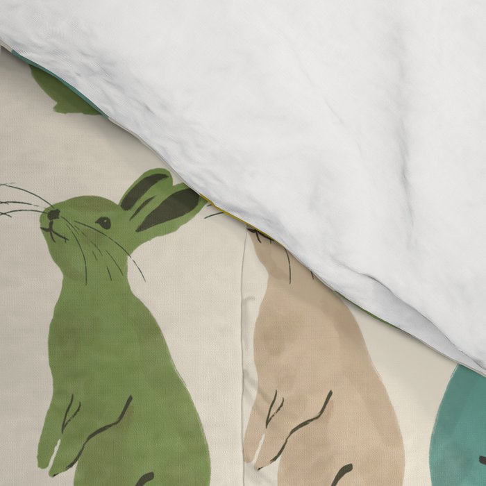 Rows Of Rabbits Comforter Gallery Image 4