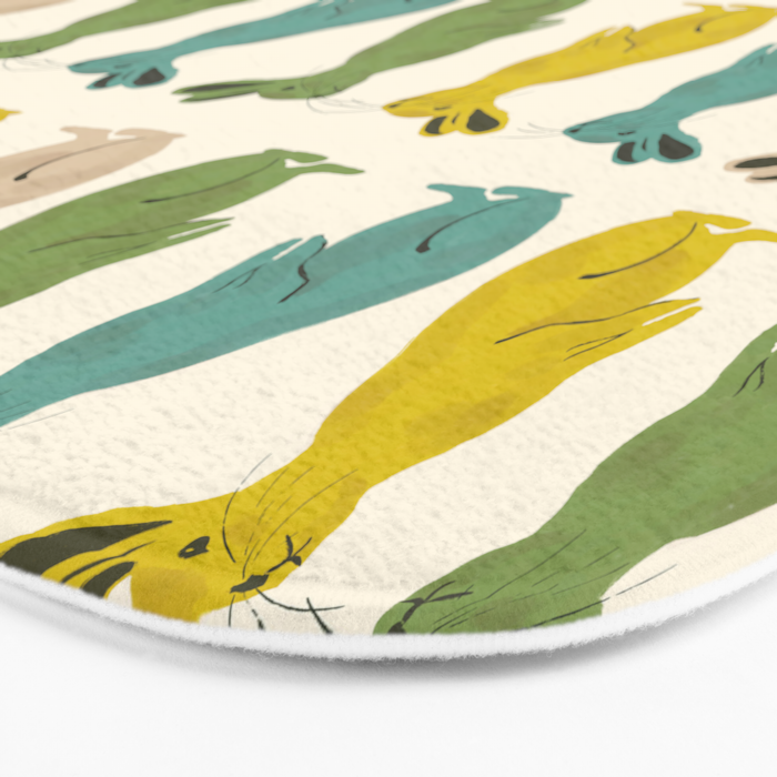 Rows Of Rabbits Bath Mat Gallery Image 3