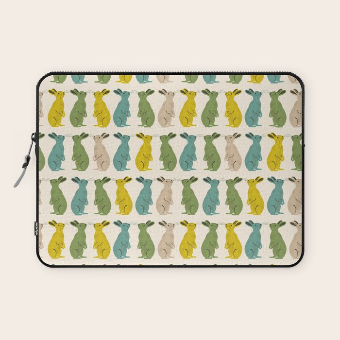 Rows Of Rabbits Laptop Sleeve Gallery Image 1