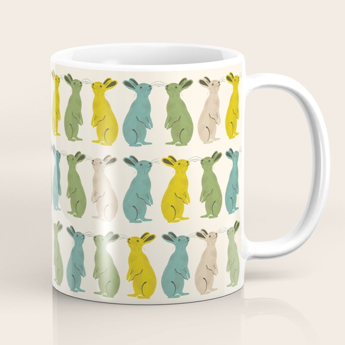 Rows Of Rabbits Coffee Mug Gallery Image 1