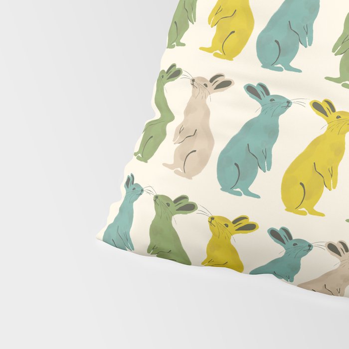 Rows Of Rabbits Pillow Sham Gallery Image 4