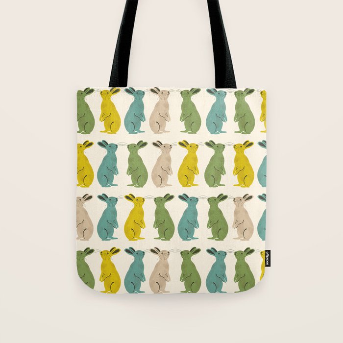 Rows Of Rabbits Tote Bag Gallery Image 1