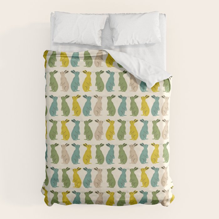 Rows Of Rabbits Duvet Cover Gallery Image 6