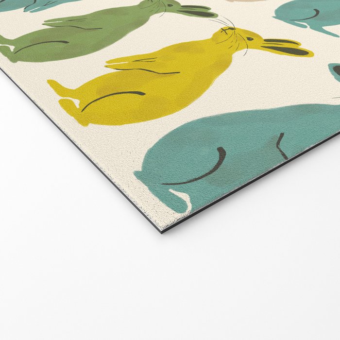 Rows Of Rabbits Welcome Mat Gallery Image 2