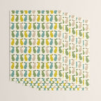Rows Of Rabbits Wrapping Paper Gallery Image 3