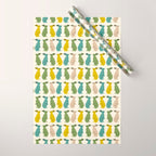 Rows Of Rabbits Wrapping Paper Gallery Image 1
