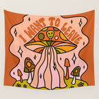 I Want to Leave Mushrooms Wall Tapestry Gallery Image 4