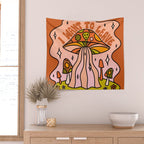 I Want to Leave Mushrooms Wall Tapestry Gallery Image 2
