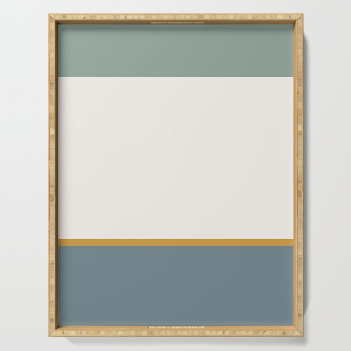Contemporary Color Block XXXII Serving Tray Gallery Image 1