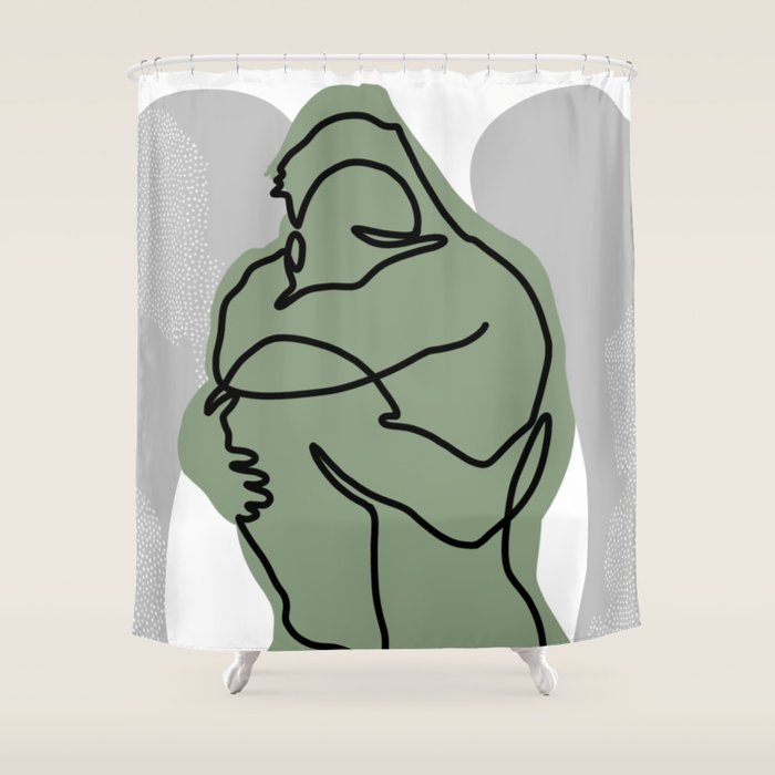 NOODDOOD Lines 15 Shower Curtain Gallery Image 1