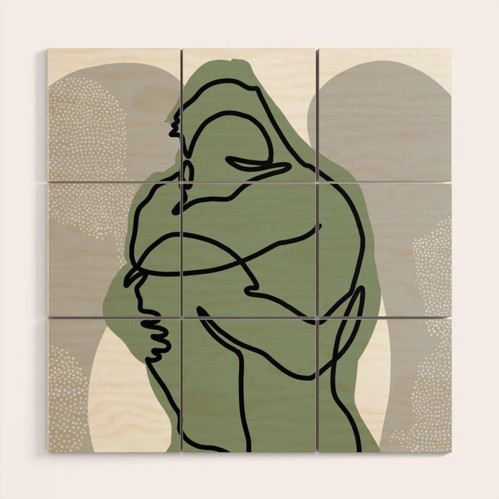 NOODDOOD Lines 15 Wood Wall Art Gallery Image 1