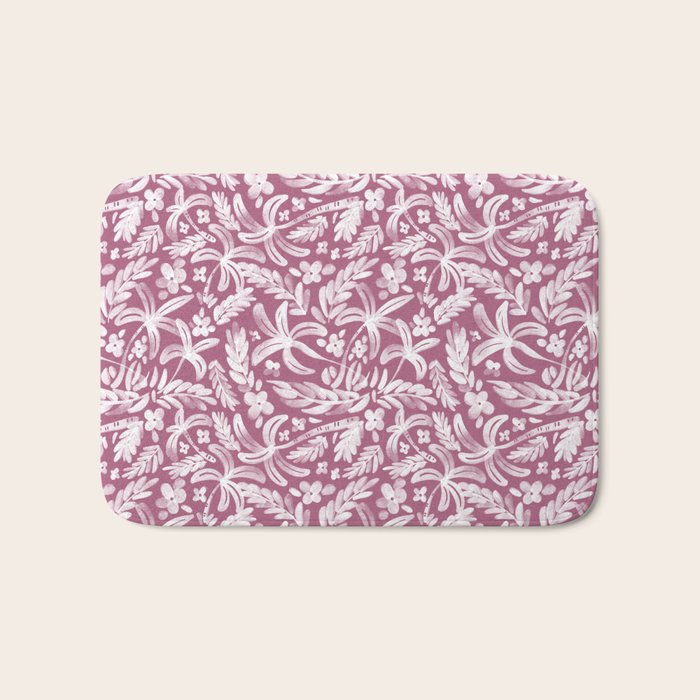 Pink Tropical Bliss Bath Mat Gallery Image 1