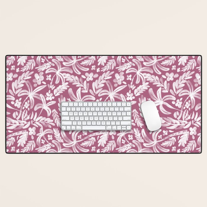 Pink Tropical Bliss Desk Mat Gallery Image 1