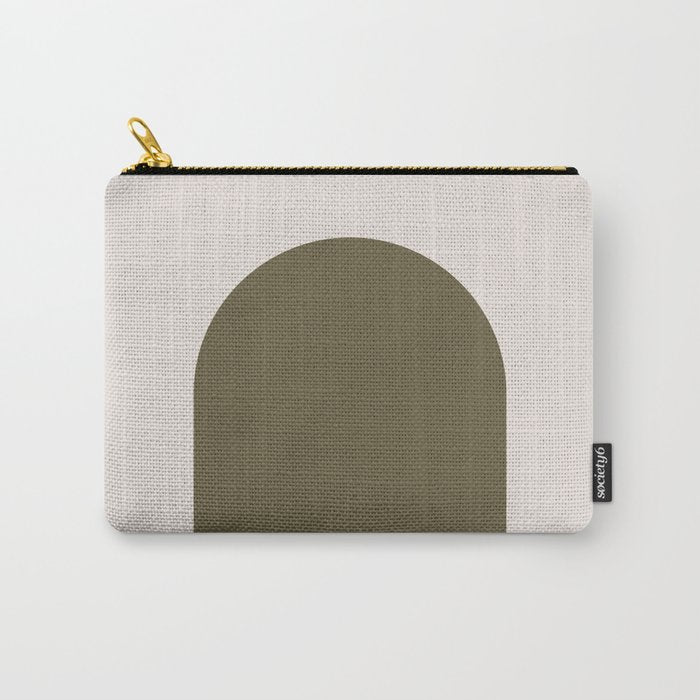 Arch (Olive & Cream) Carry All Pouch Gallery Image 1