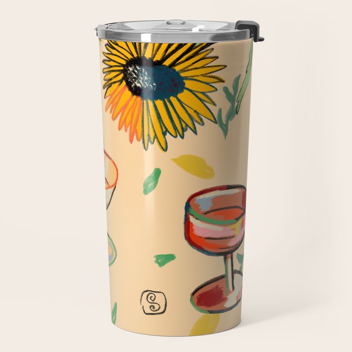 COCKTAILS IN THE GARDEN Travel Mug Gallery Image 2