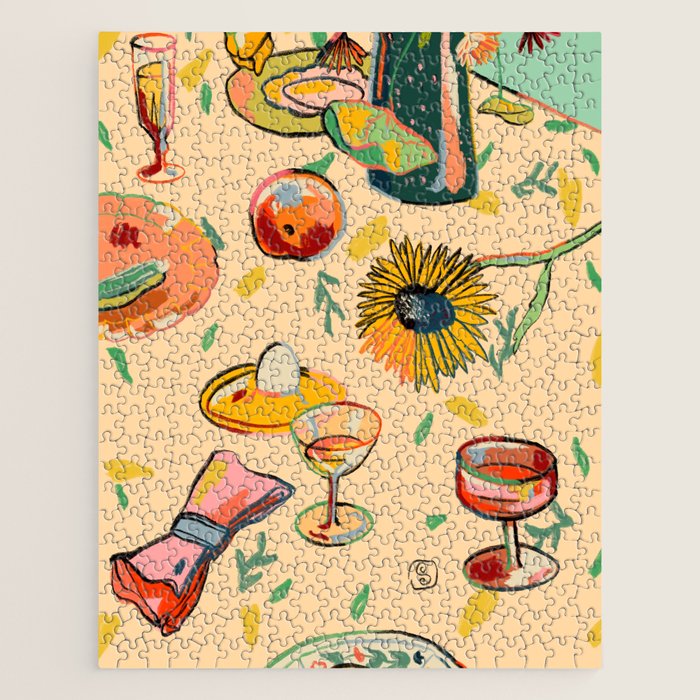 COCKTAILS IN THE GARDEN Jigsaw Puzzle Gallery Image 1