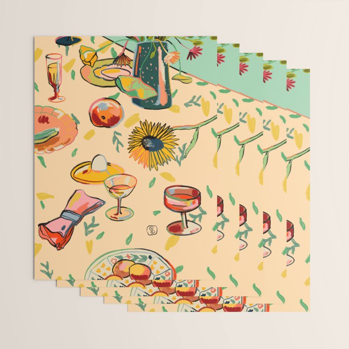 COCKTAILS IN THE GARDEN Wrapping Paper Gallery Image 3