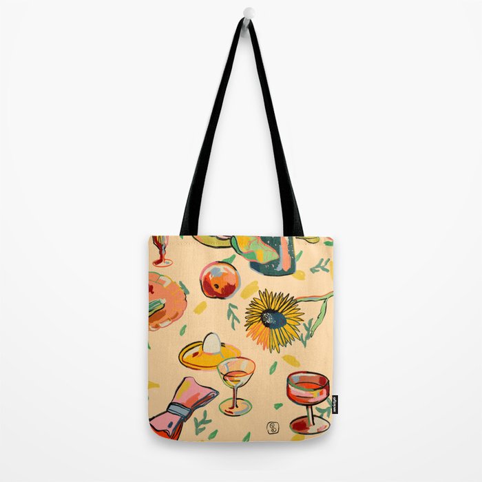 COCKTAILS IN THE GARDEN Tote Bag Gallery Image 2
